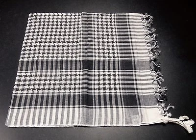 Palästinenser Tuch weiß schwarz Baumwolle Pali Kufiya Mund Gesichtsschutz Hatta