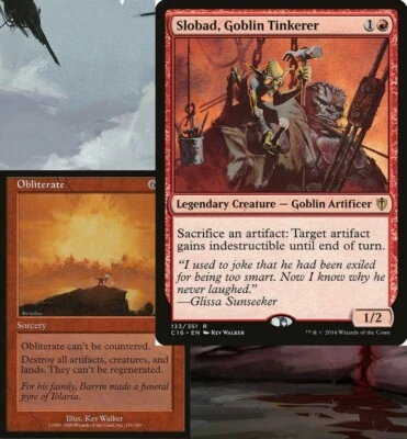 Slobad, Goblin Tinkerer ARTIFACTS GO BOOM Commander Deck Magic MTG Ready-to-Play - Image 1 of 4