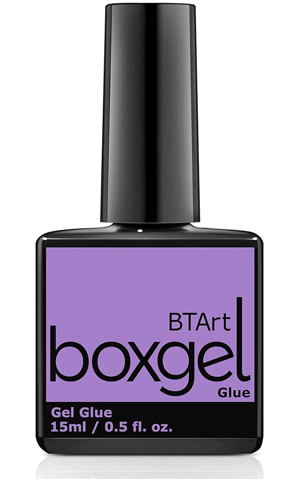 Btartbox Gel Nail Glue 15ML UV Nagelkleber Für Kunstnägel Extra Stark, 4 in 1 Ge