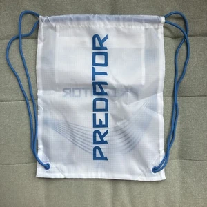 2025 Adidas Predator Elite Drawstring Boot Bag - White/Blue Polar Victory - Picture 1 of 2