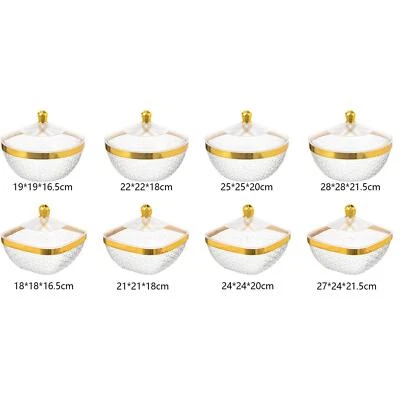 Obstschale mit Deckel, Obst- und Gemüsehalter für Snacks auf der Küchentheke - Bild 1 von 2