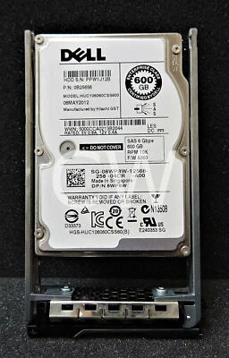 Dell ENT 8WP8W HUC106060CSS600 600GB 10K RPM 6Gb/s SAS 2.5"SERVER HDD Hard Drive - Image 1 of 2