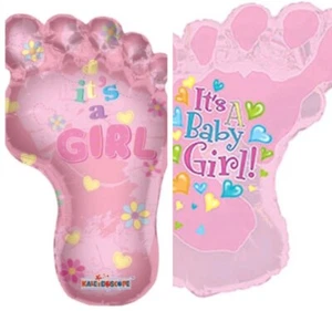 Large Pink It's a Girl Baby Shower Mylar Balloon Party Supplies 1 Count - Picture 1 of 3