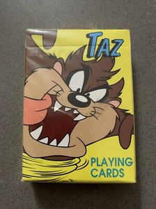 Tasmanian Devil Taz Playing Card Deck - New, 1996 Looney Tunes US Playing Cards