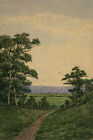 James Ashton, australische Landschaft, Adelaide Hills - Aquarell aus dem späten 19. Jahrhundert