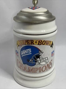 1990 New York Giants Super Bowl Champions piedra con tapa - Imagen 1 de 11