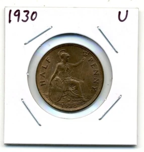 Great Britain. Half Penny. 1930 Uncirculated Brown with Red - Bild 1 von 2