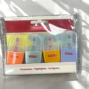 Brunnen Textmarker Set, Mini, Orange, Hellblau, Gelb, Passtell Lila - Bild 1 von 1