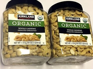 Kirkland Signatures Organic Whole Cashews Unsalted Unroasted - 2 Lb 8 Oz (2 - Picture 1 of 1