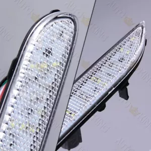 CLEAR LENS LED REAR BUMPER REFLECTOR BRAKE LIGHTS FOR INFINITI Q50 Q70 QX56 QX80 - Picture 1 of 5