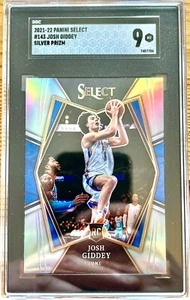 Josh Giddey RC 2021/22 Panini Select Premier SILVER PRIZM #143 OKC Rookie SGC 9 - Bild 1 von 2
