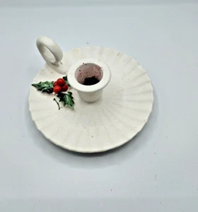 VINTAGE HOLT HOWARD 1959 HOLLY BERRY CANDLE HOLDER - Picture 1 of 6