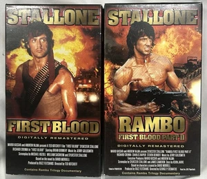 Rambo First Blood And First Blood Part II VHS Digitally Remastered Stallone - Picture 1 of 3