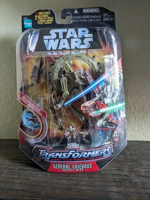 Star Wars Transformers General Grievous Wheel Bike with Spin Disk New 2005 - Image 1 of 4