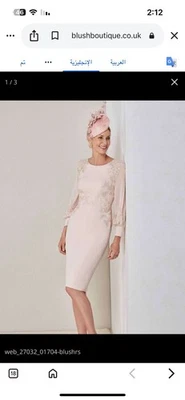 John Charles London Blushed Rose Size 12 Wedding Dress New with Tags MOB - Image 1 of 4