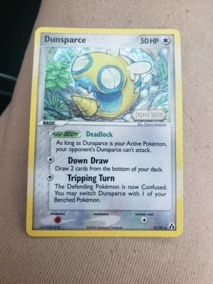 Dunsparce Pokemon Card Uncommon Reverse Holo EX Legend Maker Mint New - Image 1 of 2