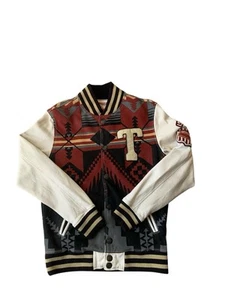 TRUE RELIGION Aztec Varsity Jacke Herren Medium Retro College - Bild 1 von 12