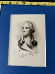 Zwei Vintage George Washington Drucke - Bild 1 von 3