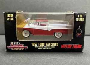 Red 1957 Ford Ranchero Pickup Truck 1:55 Die Cast Racing Champions Limited Ed - Picture 1 of 24