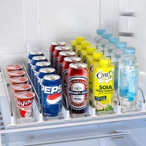 Soda Can Dispenser for Refrigerator,Self-Pushing Drink Organizer for Fridge, ... - Picture 1 of 8