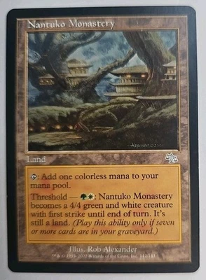 MTG Magic The Gathering Card Nantuko Monastery Alexander Land Judgment  - Image 1 of 2