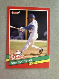 1991 Donruss Ivan Rodriguez #33 Rangers Baseball Card - Picture 1 of 2