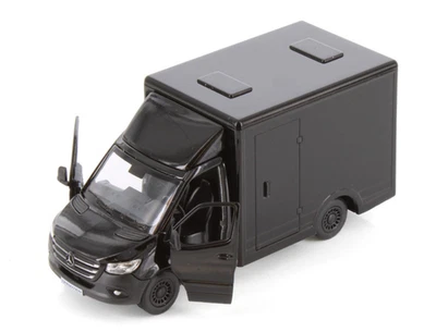 Mercedes-Benz Sprinter Germany Model Toy Car Black Diecast 1:48 Scale Kinsmart - Image 1 of 4