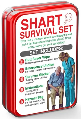 PELTO Shart Survival Set - Funny Gag Gift 2024 Boyfriend Gifts Includes Disposable ...