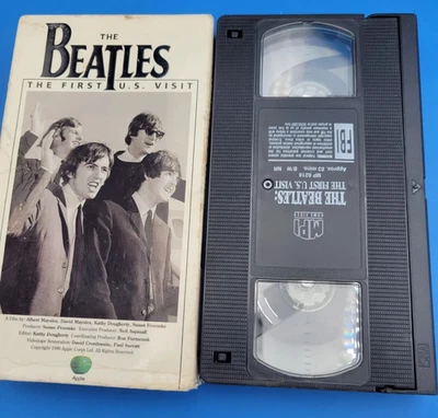 THE BEATLES 1ST FIRST U.S. VISIT VHS NEW 1964 LIVE PAUL MCCARTNEY JOHN LENNON - Image 1 of 4