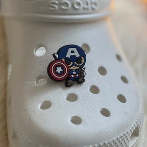 Croc Jibbitz | Captain America Marvel Avengers Schuh-Anhänger | süßes Chibi-Design - Bild 1 von 3