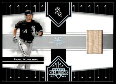 2005 Donruss Champions Impressions Paul Konerko Bat Relic Chicago White Sox #77 - Image 1 of 2