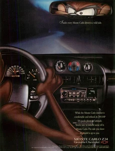 Magazine Print Ad Tazmanian Devil 1999 Monte Carlo Z34 Chevrolet Cartoon - Picture 1 of 1