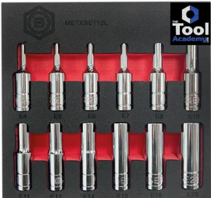 Britool Hallmark 12 Piezas DEEP E-Socket TORX STAR Juego de Zócalos E4 - E20 3/8 Unidad - Imagen 1 de 5