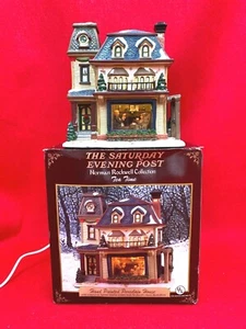 SELTENE SAMSTAG ABEND POST NORMAN ROCKWELL VILLAGE SAMMLUNG TEE TIME HAUS - Bild 1 von 12