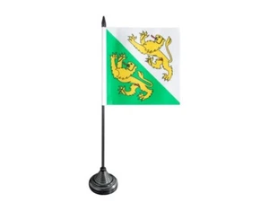 Tischflagge Schweiz Kanton Thurgau Thurgauer Tischfahne 12x12cm - Foto 1 di 1