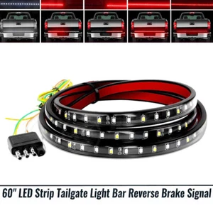 60" Inch Truck Tailgate LED Light Bar Brake Reverse Turn Signal Stop Tail Strip - Picture 1 of 18