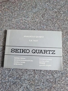SEIKO V657 ORIGINAL VINTAGE WATCH BOOKLET. - Picture 1 of 3