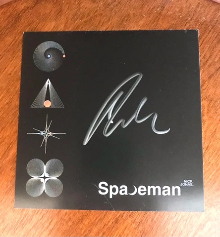 SIGNED Nick Jonas “Spaceman” card insert PLUS CD Brothers Autograph REAL Cover