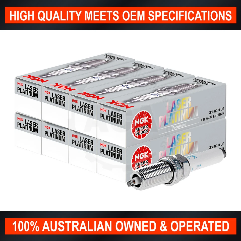 Pack of 8 Platinum NGK Spark Plugs (LFR5AQP) - Image 1 of 1