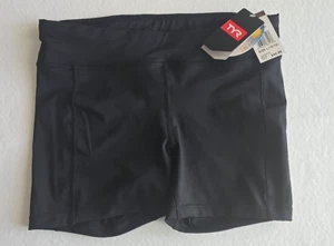 TYR Women's Solid Kalani Swim Shorts Black Size L (10/12) | UPF 50+ | NWT $44.99 - Picture 1 of 7