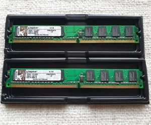 Memoria RAM 2GB PC2-5300 667MHz Kingston KVR667D2N5 PC Torre Sobremesa 2 x 1GB - Imagen 1 de 3