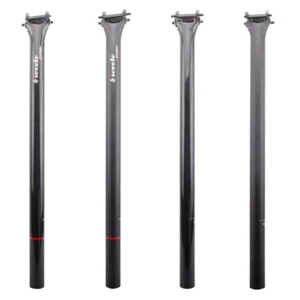 3K Carbon Fiber Bicycle Seatpost 31.8/33.9/34.9mm Folding Bike Seat Post 580mm - Picture 1 of 14