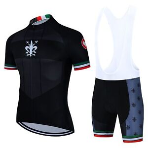 Summer Clothing Cycling Clothes Kits Short Sleeve Bib Shorts Men's Breathable