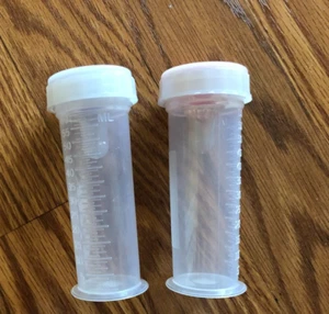 2 Vintage ROSS baby bottle with nipples with purple and red cap - Picture 1 of 4
