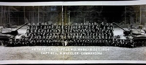 Foto panorámica militar 44th Recon Company Fort Lewis Washington 6 de octubre 1954 - Imagen 1 de 2