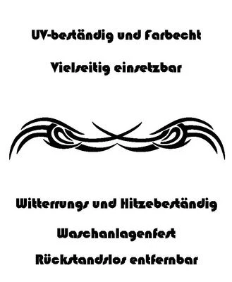 Auto Aufkleber Tribal Tattoos Tattoo 90x16,5cm schwarz Motiv 3 Tatoo Sticker - Bild 1 von 2