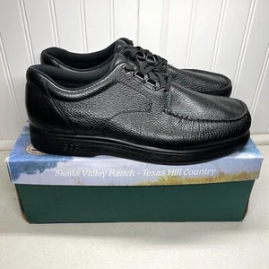 SAS Bout Time Leather Comfort Walking Shoes Black Mens Size 14 M NIB USA Made - Picture 1 of 9