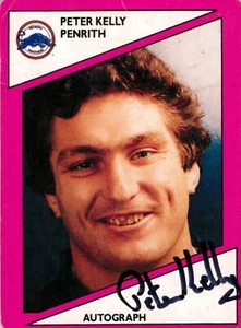 Signed 1988 Penrith Panthers NRL Scanlens Stimorol Card - Peter Kelly - Bild 1 von 3