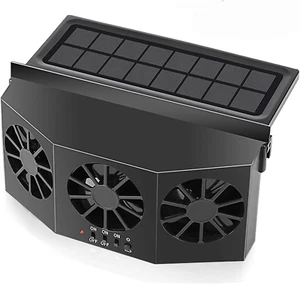 Car Solar Powered Window Exhaust Fan,Car Air Purifier,Car Solar Power Air Vent R - Picture 1 of 12