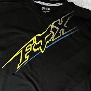 Fox Racing Fox Tech Short Sleeve Black T-Shirt - Men's Size Large - Picture 1 of 8